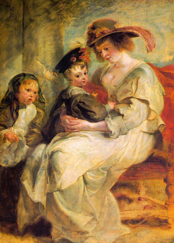 Peter Paul Rubens Helene Fourment and her Children, Claire-Jeanne and Francois France oil painting art